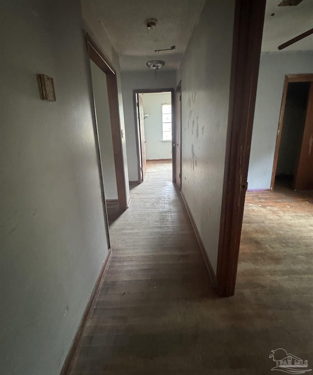 hall featuring hardwood / wood-style floors