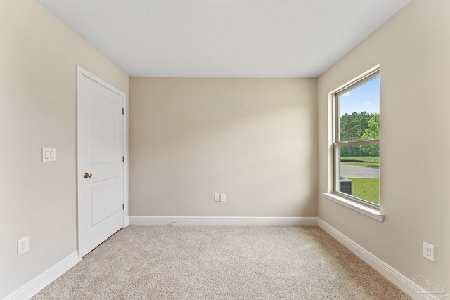 view of carpeted empty room