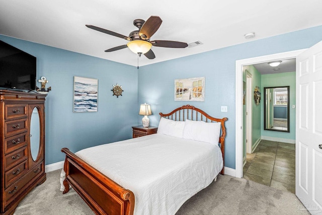 14391 Perdido Key Dr Unit D, Pensacola, FL 32507 - carpeted bedroom featuring baseboards and ceiling fan
