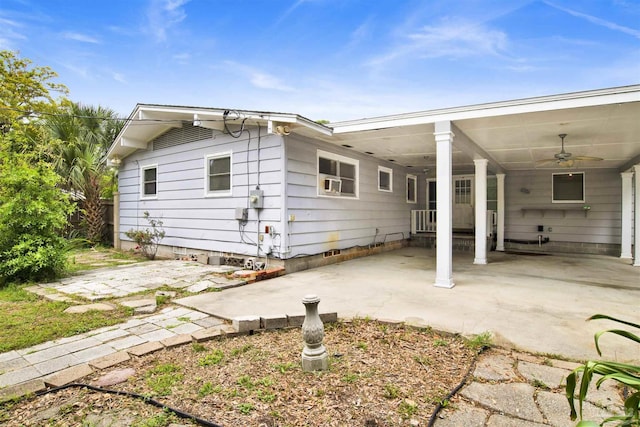 1001 E Bobe St, Pensacola, FL 32503 - rear view of property featuring a ceiling fan