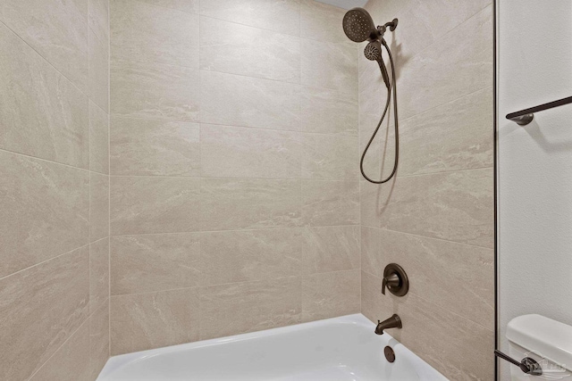 full bath featuring bathing tub / shower combination