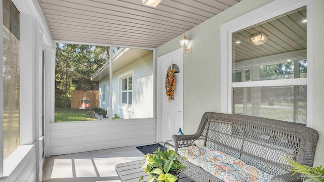 view of sunroom / solarium