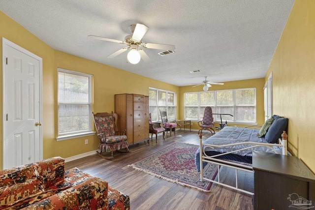 interior space featuring ceiling fan