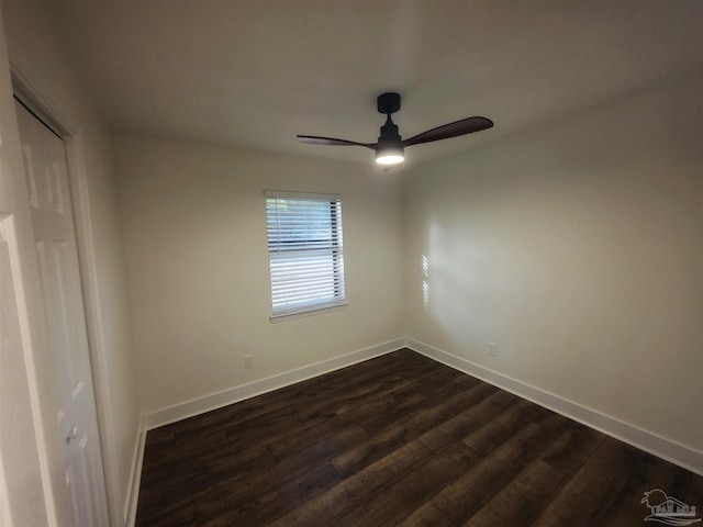5197 Avenida Del Fuego, Pace, FL 32571 - spare room with dark wood-style flooring and a ceiling fan