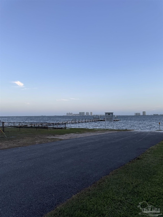 8156 Pompano St, Navarre, FL 32566 - view of water feature featuring fence