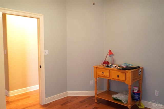 miscellaneous room featuring light hardwood / wood-style floors