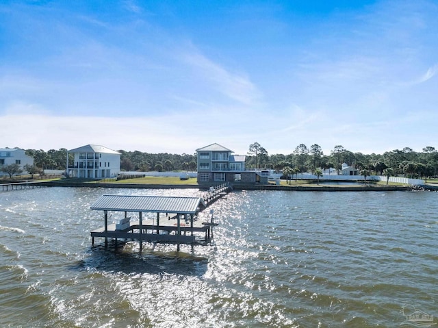 5350 Pale Moon Dr, Pensacola, FL 32507 - dock area featuring a water view