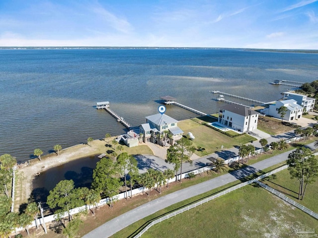 5350 Pale Moon Dr, Pensacola, FL 32507 - aerial view with a water view