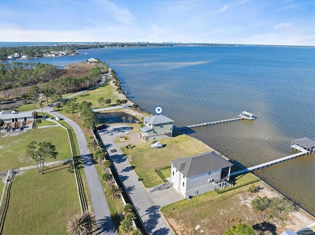 5350 Pale Moon Dr, Pensacola, FL 32507 - bird's eye view with a water view