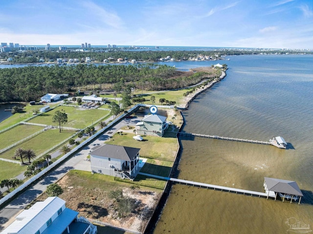 5350 Pale Moon Dr, Pensacola, FL 32507 - aerial view featuring a water view