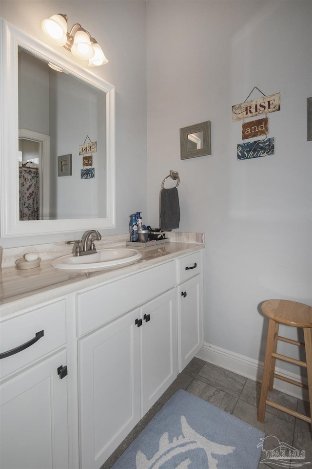 bathroom featuring vanity