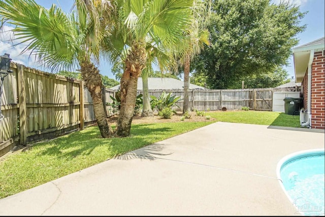 1707 Cedrus Ln, Pensacola, FL 32514 - view of swimming pool featuring a patio and a fenced backyard
