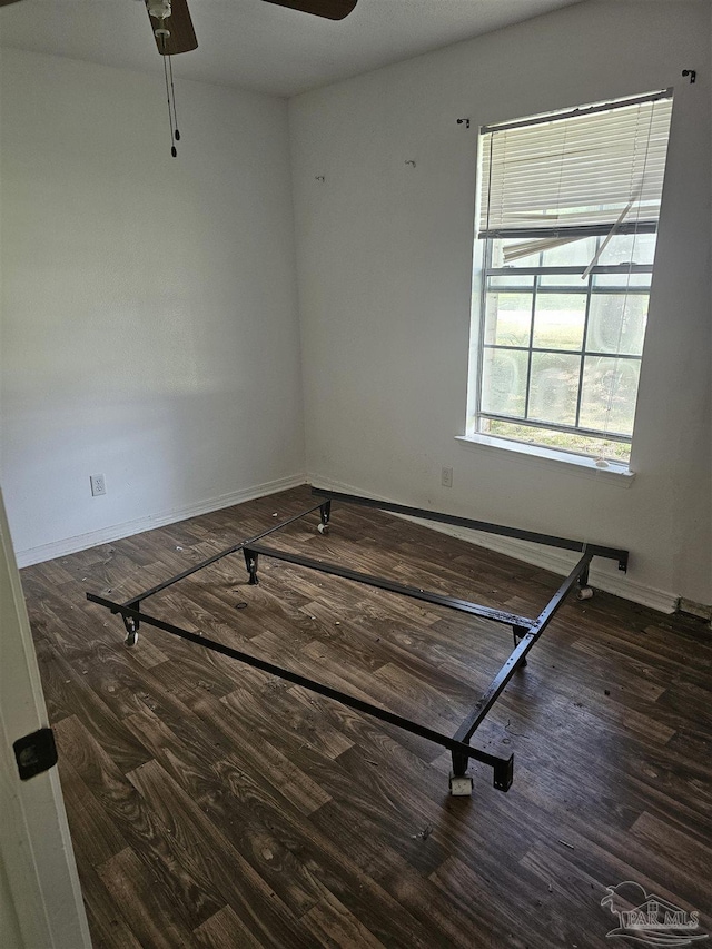 6027 Villeneuve Ln, Pensacola, FL 32526 - unfurnished room with wood finished floors and a ceiling fan