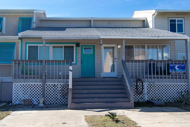 view of front of home with a porch