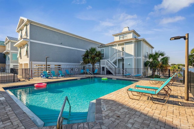 view of pool with a patio area