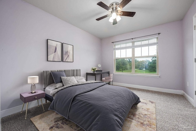 1885 Natures Way, Gulf Breeze, FL 32563 - bedroom with baseboards, carpet flooring, and ceiling fan