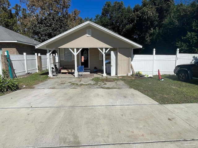 view of bungalow-style house