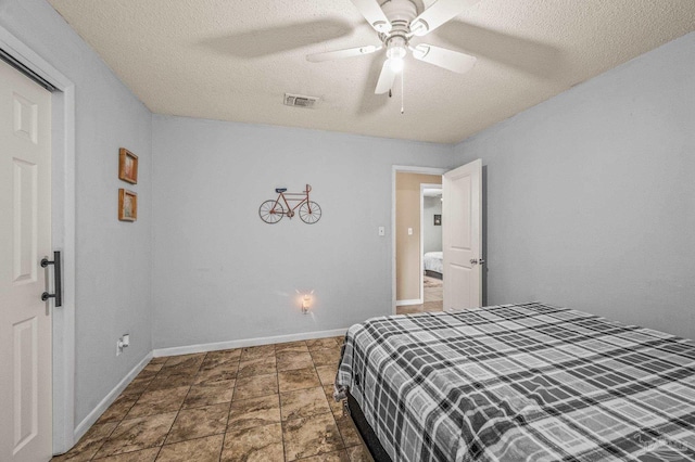 2762 Christine St, Pensacola, FL 32526 - bedroom featuring a textured ceiling and ceiling fan