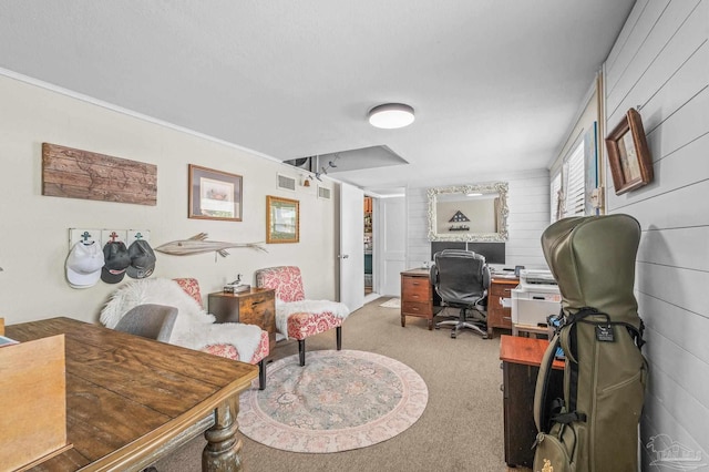 1220 E Cervantes, Pensacola, FL 32501 - carpeted office space with ornamental molding