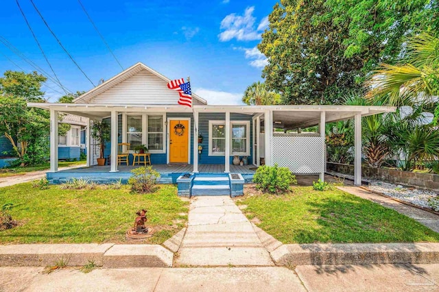 1220 E Cervantes, Pensacola, FL 32501 - view of front of property featuring a front yard and covered porch
