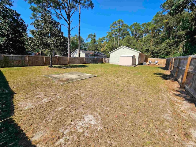 view of yard featuring a patio