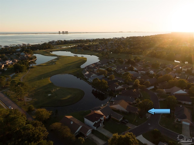 4181 Soundpointe Dr, Gulf Breeze, FL 32563 - aerial view with a water view and a residential view