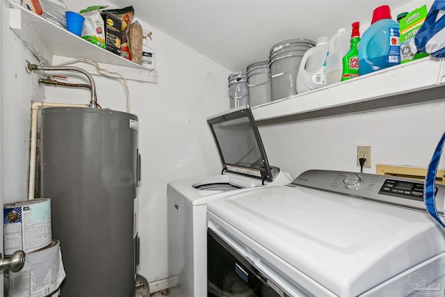 3382 Green Briar Cir, Gulf Breeze, FL 32563 - washroom featuring water heater and washing machine and clothes dryer