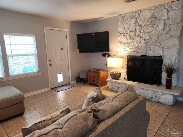 3382 Green Briar Cir, Gulf Breeze, FL 32563 - living room with tile patterned floors