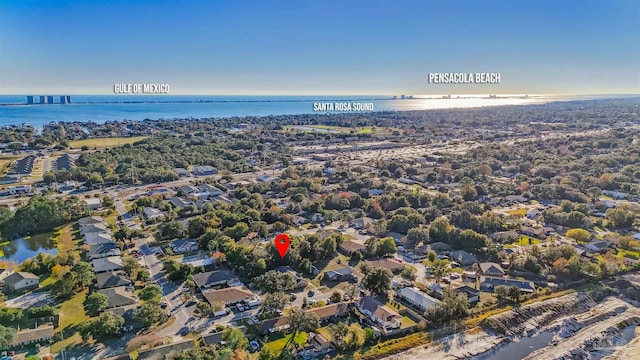 3382 Green Briar Cir, Gulf Breeze, FL 32563 - aerial view of residential area with a nearby body of water