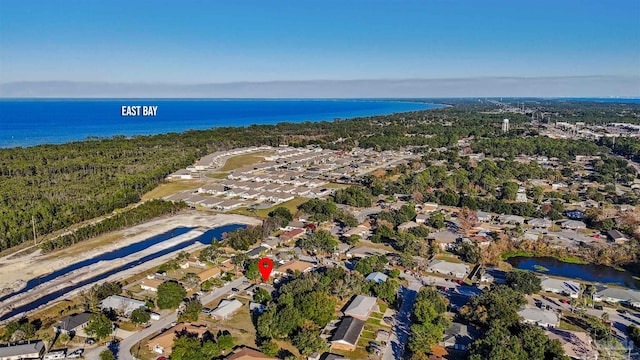 3382 Green Briar Cir, Gulf Breeze, FL 32563 - aerial overview of property's location with nearby suburban area and a nearby body of water
