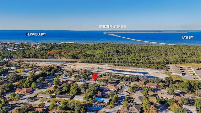 3382 Green Briar Cir, Gulf Breeze, FL 32563 - bird's eye view of a nearby body of water