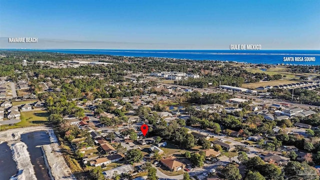 3382 Green Briar Cir, Gulf Breeze, FL 32563 - aerial view of property and surrounding area featuring a nearby body of water and nearby suburban area