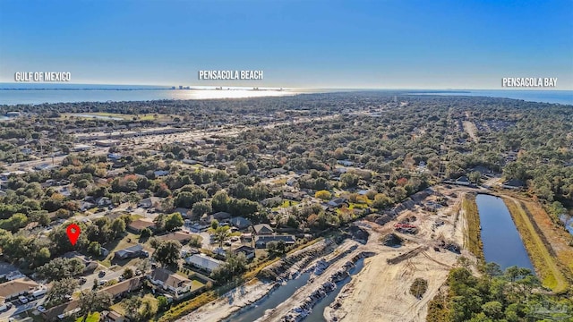 3382 Green Briar Cir, Gulf Breeze, FL 32563 - aerial view of property and surrounding area featuring a nearby body of water