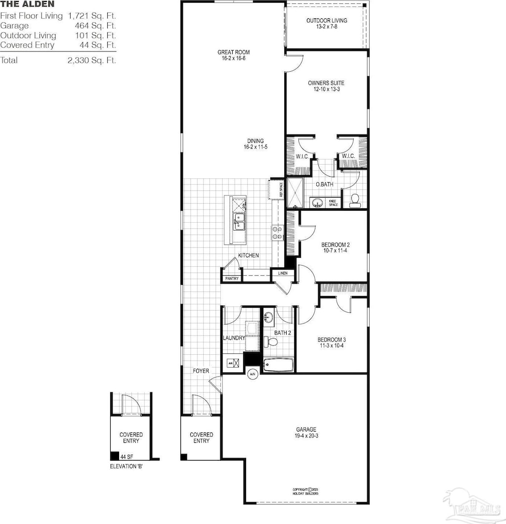 4746 Majestic Palm St, Pace, FL 32571 - view of property floor plan