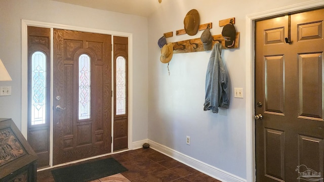 view of foyer entrance