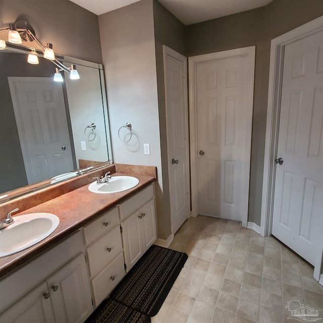 bathroom with vanity