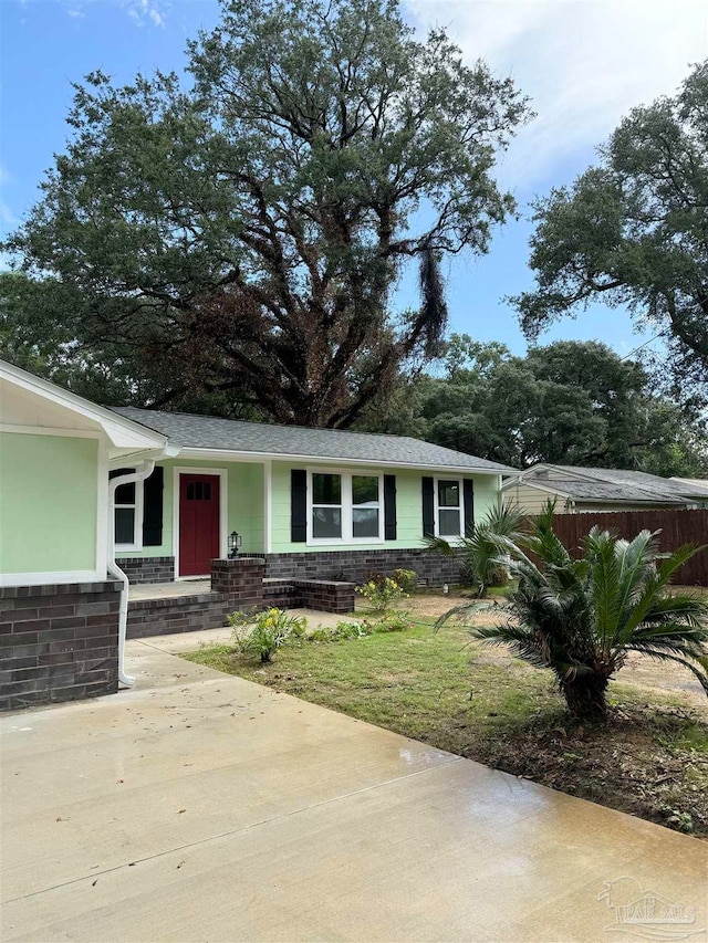 view of ranch-style house