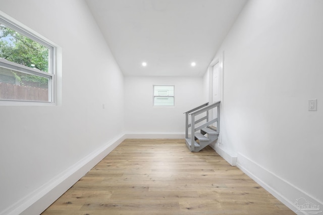 interior space featuring light hardwood / wood-style floors