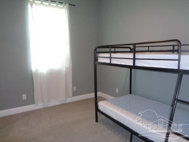 bedroom with carpet floors