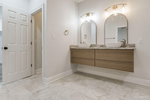 bathroom with vanity