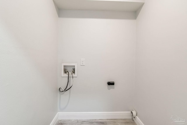 laundry room with hookup for a washing machine