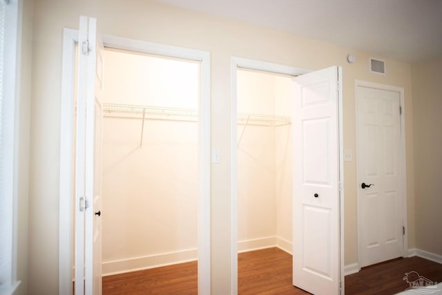 closet with visible vents