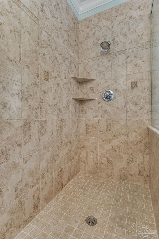 full bathroom with a tile shower