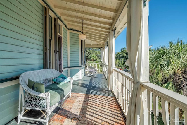 balcony with a porch