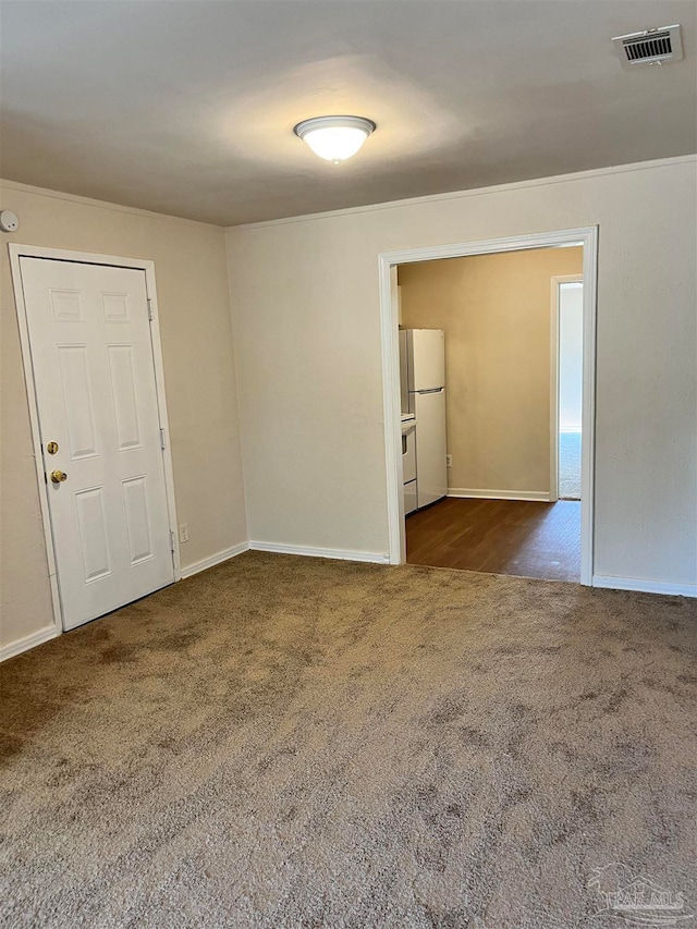 view of carpeted empty room