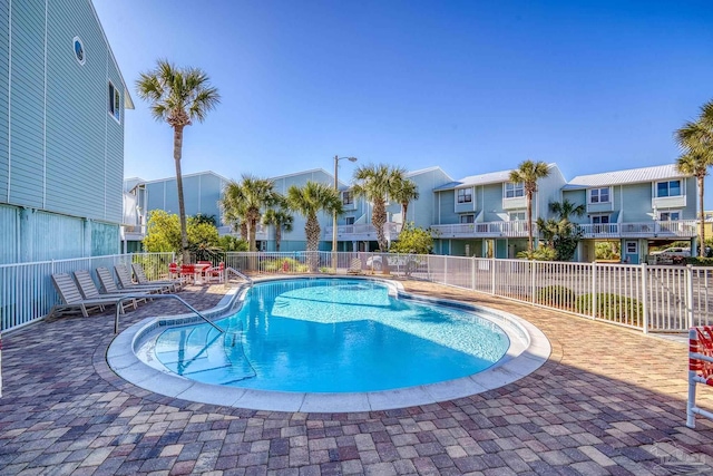 view of pool with a patio area