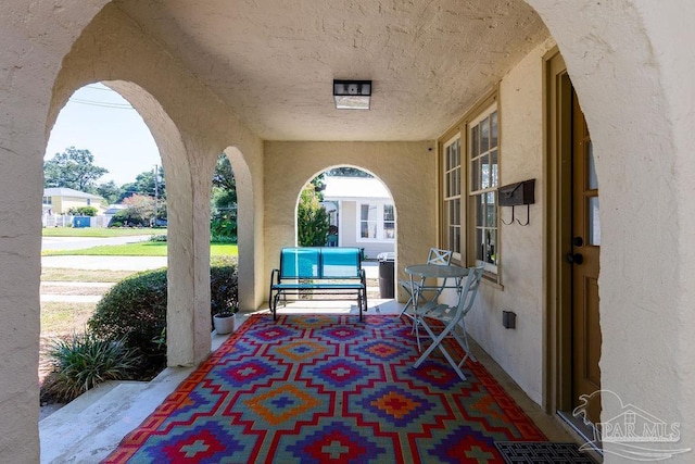 view of patio / terrace with a porch