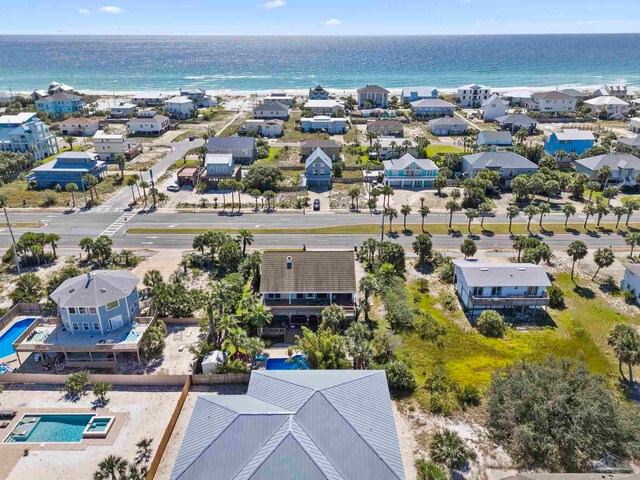 1113 Via Deluna Dr, Pensacola Beach, FL 32561 - bird's eye view with a residential view and a water view