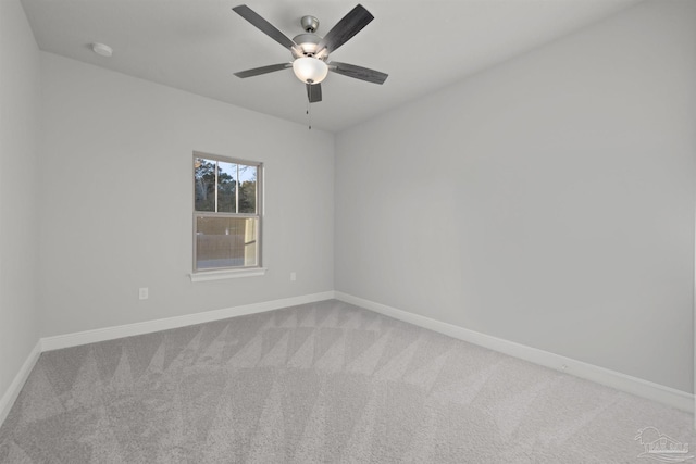 6621 Rocky Shores Rd, Milton, FL 32583 - empty room with carpet flooring, baseboards, and ceiling fan