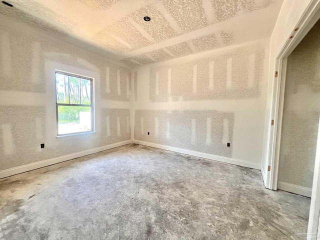 6621 Rocky Shores Rd, Milton, FL 32583 - unfurnished room with unfinished concrete floors and baseboards